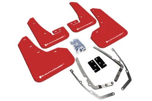 Rally Armor 15-21 VW Golf/GTI/TSI Red UR Mud Flap w/ White Logo - Picture 1 of 11