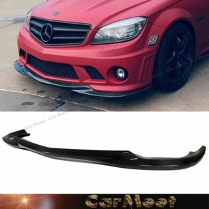 Carbon Fiber GH Type Lower Lip For 08-11 BENZ C63AMG Sedan Factory Front Bumper - Picture 1 of 3