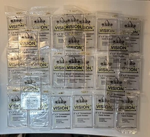 LOT (25) Ultra PRO & CARD VISION 4-SCREW 3" x 5" SCREWDOWN CARD HOLDER BRAND NEW - Picture 1 of 3