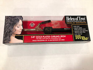 Helen Of Troy 5/8” Gold Plated Professional Series Curling Iron Even High Heat