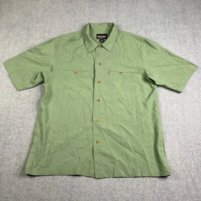 Woolrich Elite Series Tactical Shirt Medium Sage Green Light Green Pockets Mens - Image 1 of 4