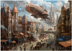 Rompecabezas Steampunk City 300/500/1000 piezas - Imagen 1 de 3