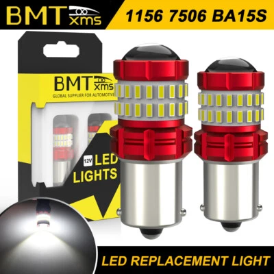 Bombilla LED reversa 1156 7506 xenón blanca para Mazda MX-6 1990-1997 2X Foto 1 de 4