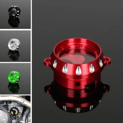 Cubierta de filtro de aceite de motor transparente CNC grabado para Kawasaki KLR650 1987-2023 Foto 1 de 4