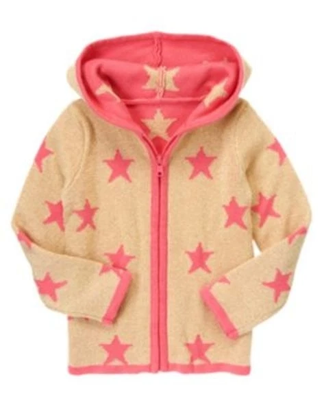 NUEVO CON ETIQUETAS Gymboree Estrella del Show Suéter Talla 5/6 Estrella Dorada Cárdigan Chaqueta Sudadera con Capucha Foto 1 de 1
