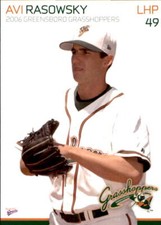 2006 Greensboro Grasshoppers Multi-Ad #22 Avi Rasowsky Glenmont New York NY Card