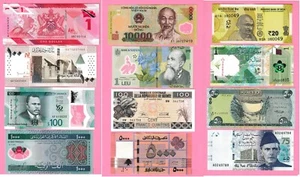 WORLD Lot of 12 Different Banknotes UNC - Picture 1 of 2