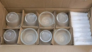 (8 Pack) Mortar and Pestle Set Glass 75mm Inside Dia 50mm Height 30 mL Capacity - Picture 1 of 3