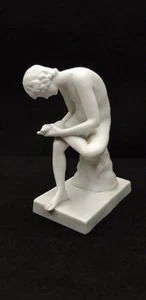FIGURA ESPINARIO JOVEN CON ESPIGA GALLETAS DE PORCELANA ANTIGUAS 14 CM ALTO Nº 2 - Imagen 1 de 12