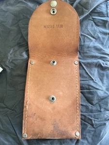 Vintage Rare Bell System Leather holder/pouch Leather Holster - Photo 1 sur 3