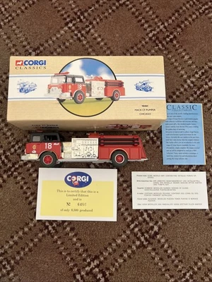 Corgi Classics- 1/50 MACK CF PUMPER Chicago Fire Dept # 98484 No. 6486 of 8,500 - Image 1 of 4