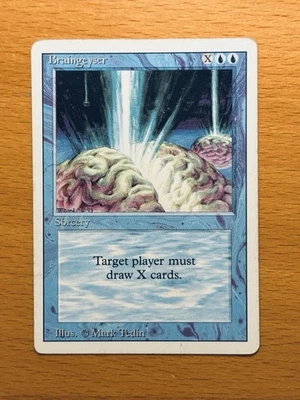 Braingeyser Brain Geyser Revised MTG Third Ed. Edition  FAST SHIPPING - Image 1 of 2