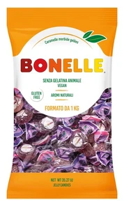 Bonelle Caramelle Gelées Gusto Frutti Di Bosco, Maxi Formato 1 Kg, Dolci Feste - Foto 1 di 7