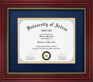 Diploma Frame Display 11x14 Documents with Mat or 15x18 Pictures without Mat,... - Picture 1 of 8