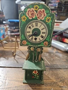 Vintage DORA KUHN Grandfather Clock Miniature Germany Hand Painted Dollhouse - Picture 1 of 9