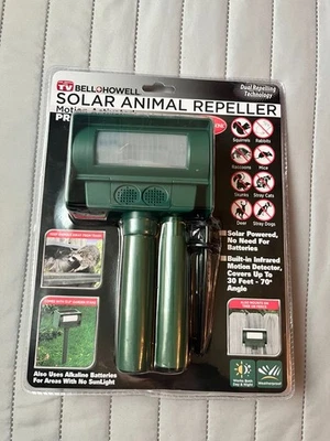 Nuevo repelente solar de animales Bell Howell activado por movimiento/como se ve en TV Foto 1 de 2