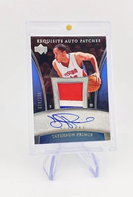 2005-06 Upper Deck Exquisite Collection Tayshaun Prince Auto Patches 74/100 - Image 1 of 3