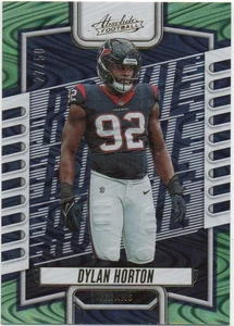 Dylan Horton 2023 PANINI ABSOLUTE FOOTBALL Green Waves RC /50 #193 Texans - Picture 1 of 2