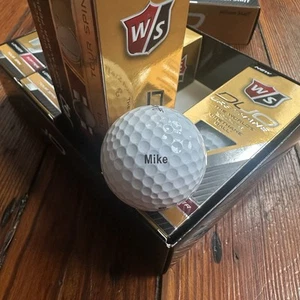 NOS NEW 2016 Wilson Staff Duo Urethane golf balls PERSONALIZED “Mike” - Picture 1 of 8