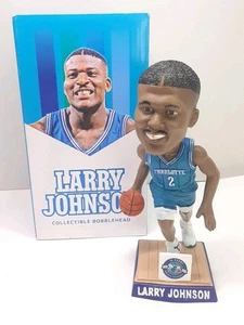 NBA'S CHARLOTTE HORNETS BASKETBALL #2 LARRY JOHNSON BOBBLEHEAD 30 YEARS  - Picture 1 of 14