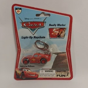 Disney Pixar Cars Lightning McQueen Light-Up Keychain 2006 Basic Fun RARE! NOS - Picture 1 of 6
