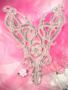 0029 BODICE SEQUIN APPLIQUE BEADED ~ SEE ALL COLORS ~ - Picture 1 of 5