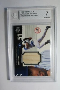 1999 UD Ovation A Piece of History #BW Bernie Williams Schläger 10 - Bild 1 von 2