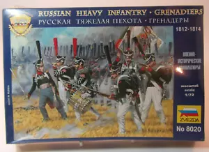 Swesda 8020 1:72 Russische schwere Infanterie Grenadiere 1812-1814 46 Modellsoldaten - Bild 1 von 4