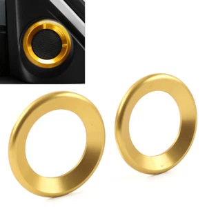 Una cubierta de anillo de bocina de columna para Honda Civic 10. Generación 2016-21 Oro 2 Piezas - Imagen 1 de 9