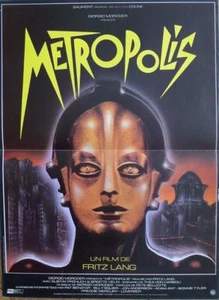 METROPOLIS - FRITZ LANG / ROBOTER - 80ER NEUAUFLAGE STIL EIN FILMPOSTER - Bild 1 von 1