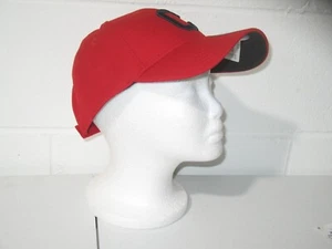 New Era 9Forty Cleveland Indians Guardians MLB Adjustable Hat Red w/Blue C Logo - Picture 1 of 5