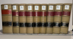 Vintage Law books - LAWS OF NEW YORK 1951-56 9 Volumes - Picture 1 of 5