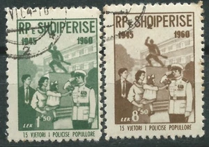 ALBANIA Scott # 563-564 Usada Partido Comunista - Imagen 1 de 1