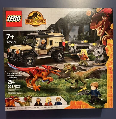 LEGO Jurassic World Dominion Pyroraptor & Dilophosaurus Transport 76951 - Image 1 of 4