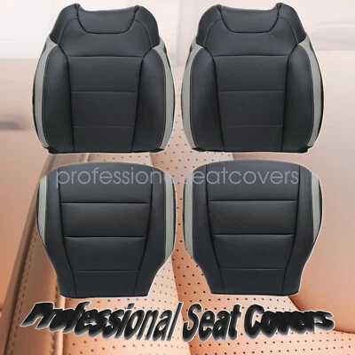 Cubierta de asiento de conductor y pasajero perforada negra para Ford F-150 2017-2020 Foto 1 de 4