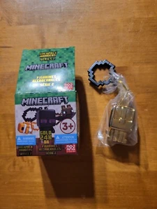 Minecraft GOLD RABBIT 24K Chase Backpack Hangers Series 2 Figurines Mojang RARE - Picture 1 of 12