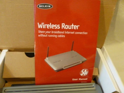 Belkin F5D7230-4 54 Mbps 4-Port 10/100 Wireless G Router (BK-72304SN) - Image 1 of 4