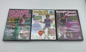 x3 Time Life Richard Simmons DVD Lot Sweatin’ to the Oldies Disco Boogie Party - Picture 1 of 6
