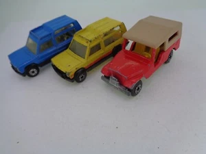 3x vintage matchbox toys - Matra Rancho, CJ8 Jeep - Picture 1 of 7
