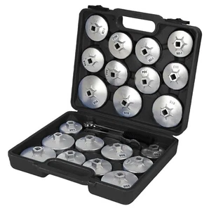Juego de llaves de filtro de aceite tipo taza extracción kit de herramientas de 23 piezas con garantía de por vida - Imagen 1 de 7