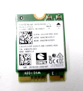 GENUINA Dell Latitude 5410 WIFI Inalámbrica WLAN Tarjeta 0XVVOP - Imagen 1 de 1