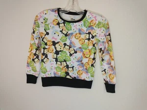 DISNEY Tsum Tsum MICKEY MOUSE EEYORE TIGGER ALIEN Girl Sweater Size XS 4/5 NEW - Picture 1 of 5