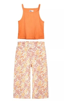 Epic Threads ISLAND ORANGE Toddler Girls Tank and Culotte Set, 2 Piece, US 4T - Image 1 of 4
