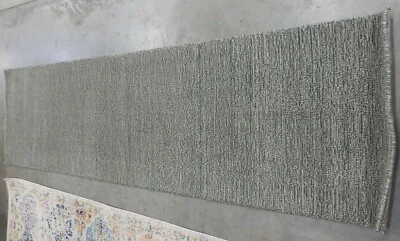 GREY 2'-3" X 8' Pulled Threads Rug, Reduced Price 1172626318 HIM311D-28 - Image 1 of 4