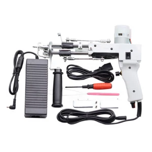 2In1 Electric Carpet Tufting Gun Starter Kit Hand Gun Carpet Weaving j - Picture 1 of 11