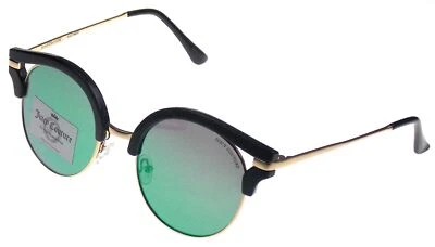 Juicy Couture Sunglasses Gold Black 100% UV Protection 51-23-150 Round Designer - Image 1 of 4