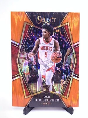 2021-22 Select Basketball Josh Christopher Houston Rockets Orange Flash Prizm RC - Image 1 of 2