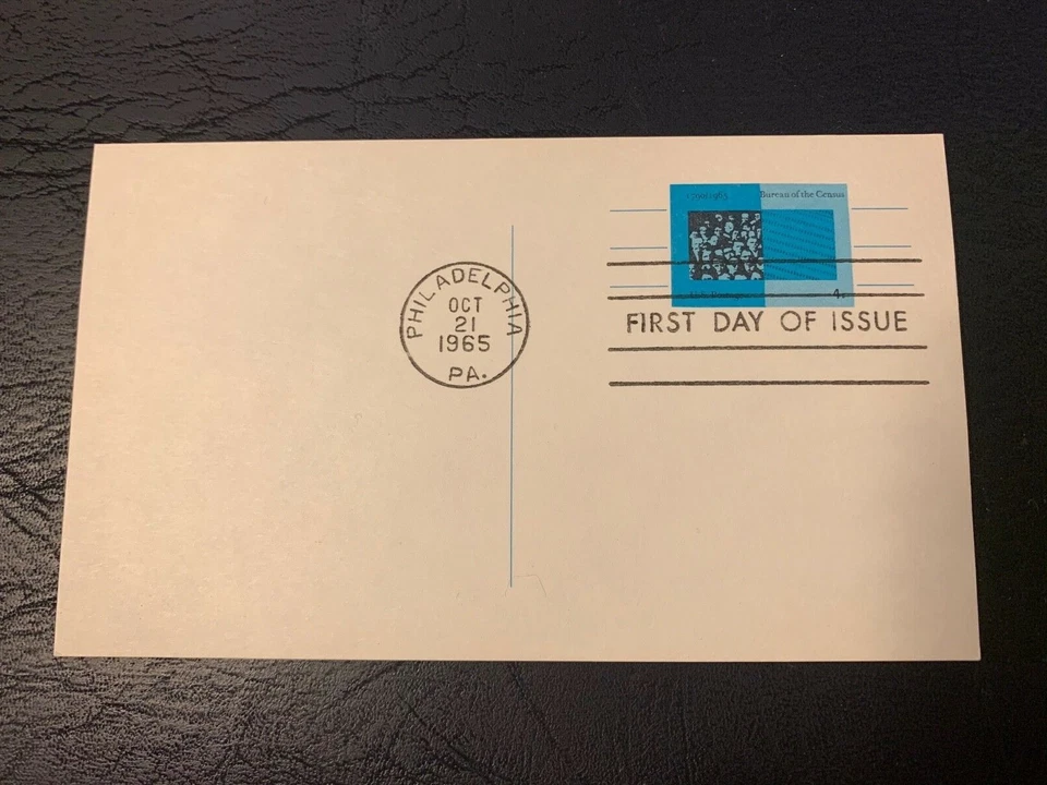 US Stamps SC# UX53 Crowd and Punch Card 4c postal card FDC MNH 1965 - Image 1 of 1