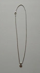 NICE 14K Solid White Gold Harley Davidson Womens Necklace Diamond Pendant Logo - Picture 1 of 8