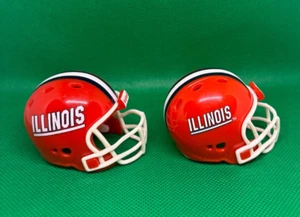 Illinois Fighting Illini  Riddell Pocket Pro Football Helmets (2) - Picture 1 of 4